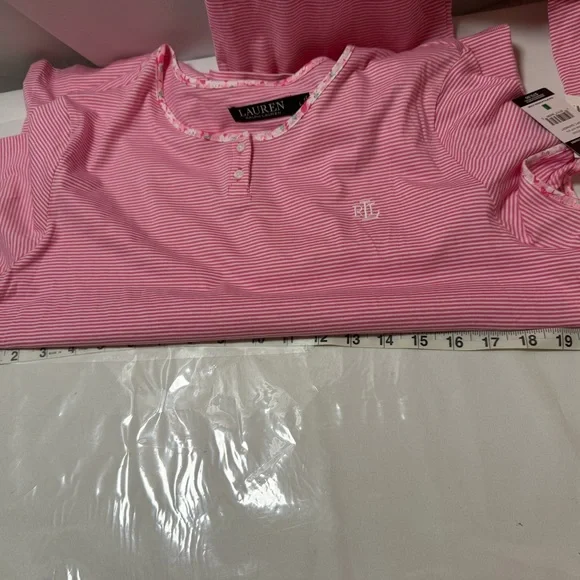 Ralph Lauren Striped Pink Pajama Set - Picture 5 of 13